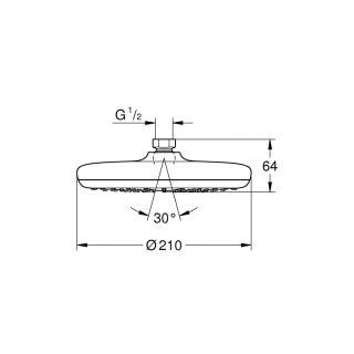 Верхний душ GROHE Tempesta 26408000 хром
